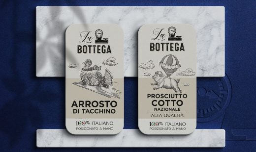 san paolo etichette su blu